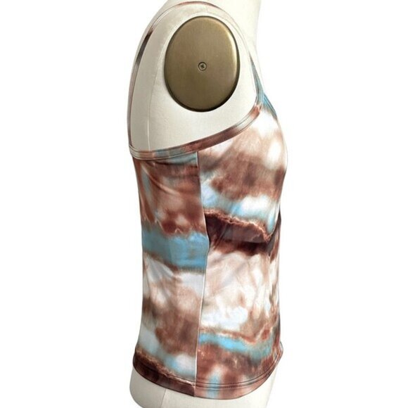 Vintage Tie Dye Cropped Spandex Camisole - S/M, made in Canada 🇨🇦 - Picture 5 of 11